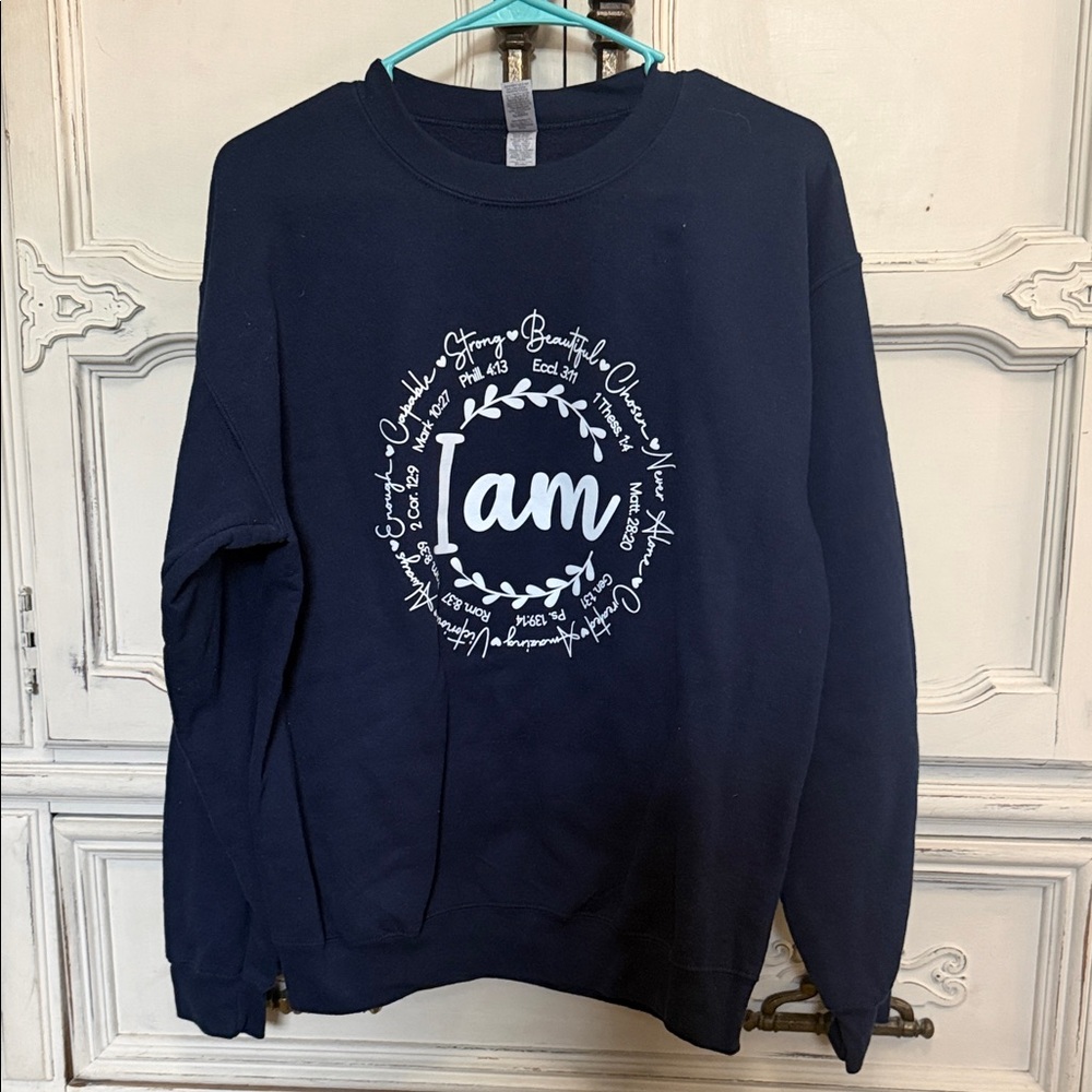 Gildan Navy Blue Crew Neck Sweater